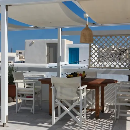 White Cycladic Town House With Sea Vew 度假居 Páros