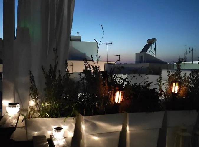 White Cycladic Town House With Sea Vew