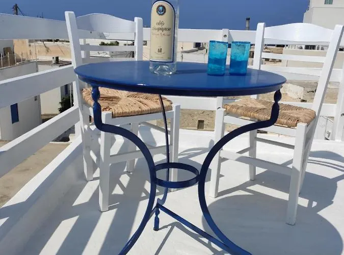 White Cycladic Town House With Sea Vew